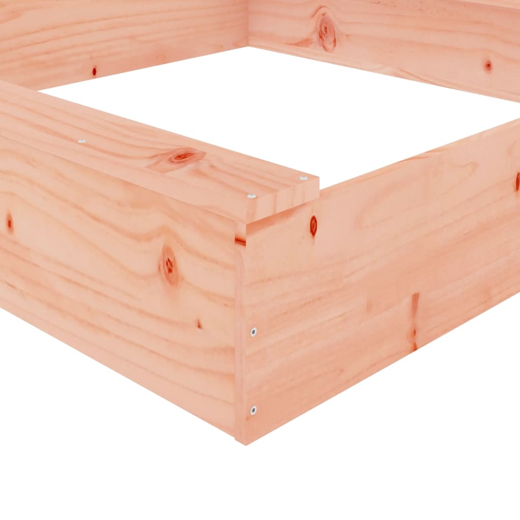 Sandkasten mit Sitzen Quadratisch Massivholz