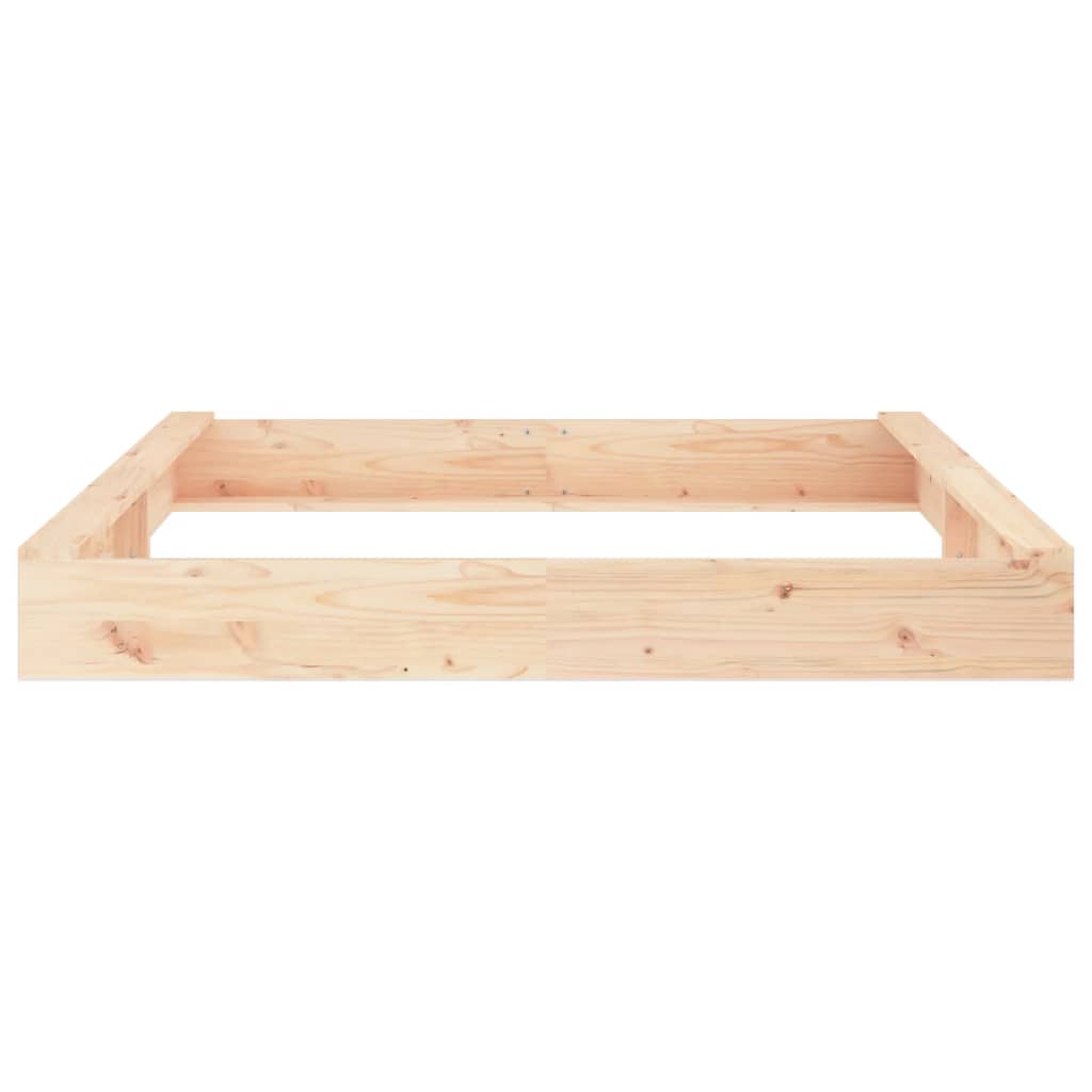 Sandkasten mit Sitzen Quadratisch Massivholz