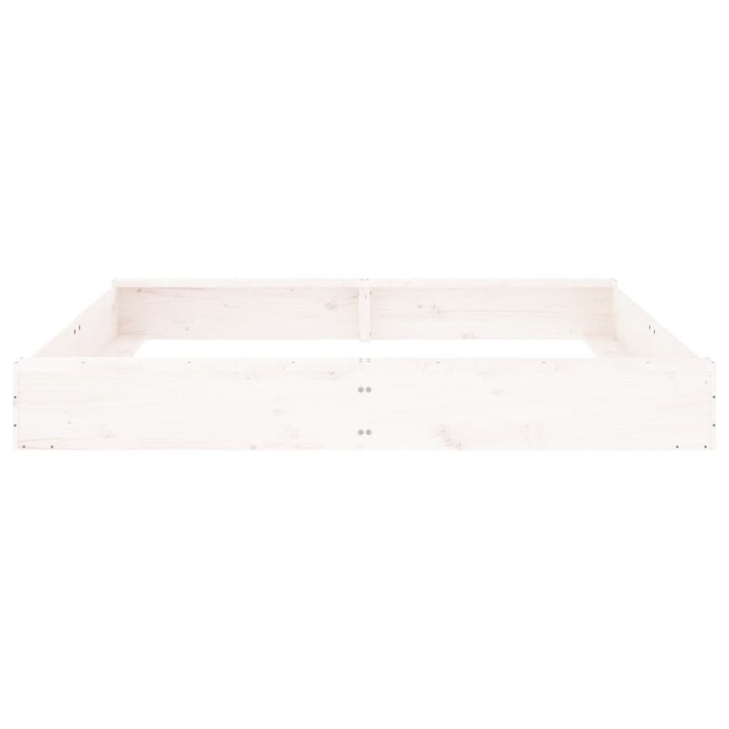 Sandkasten mit Sitzen Quadratisch Massivholz