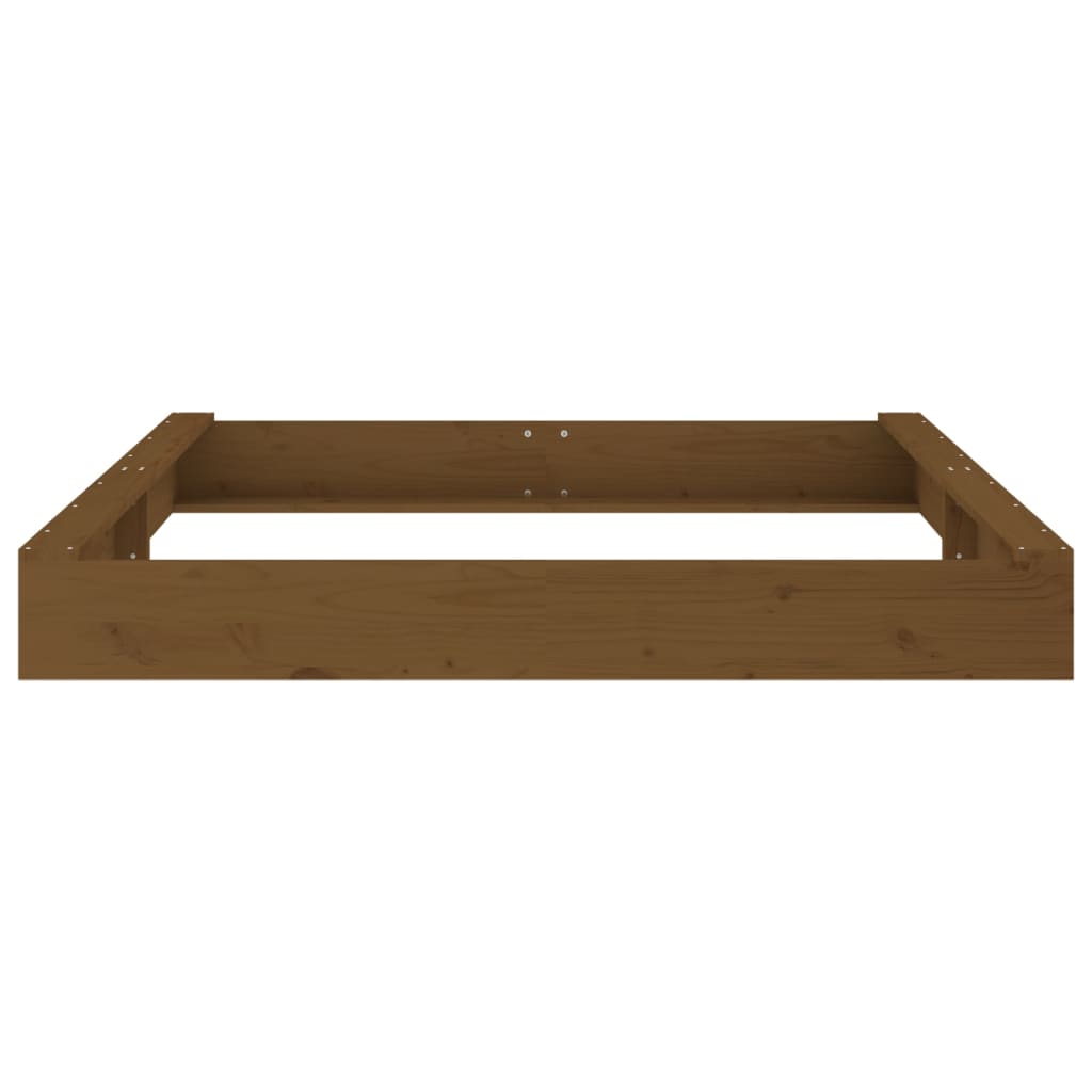 Sandkasten mit Sitzen Quadratisch Massivholz