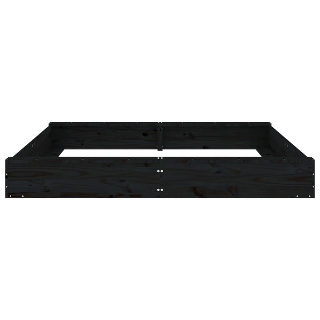 Sandkasten mit Sitzen Quadratisch Massivholz
