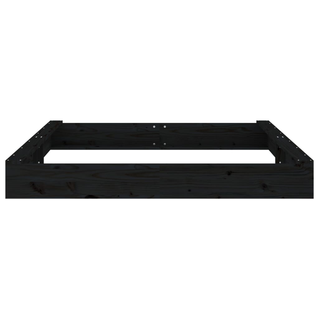 Sandkasten mit Sitzen Quadratisch Massivholz
