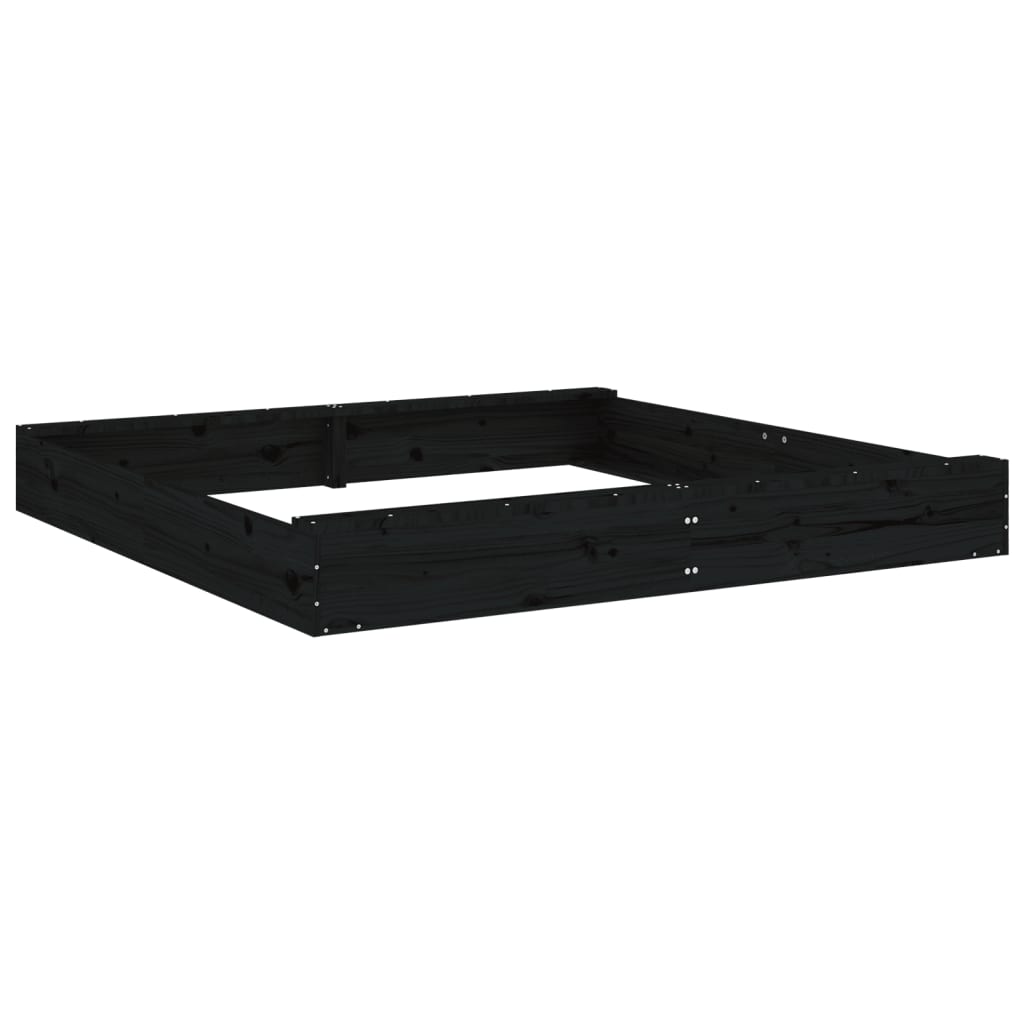 Sandkasten mit Sitzen Quadratisch Massivholz