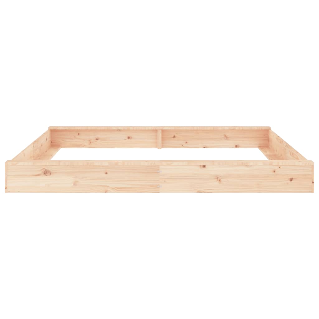 Sandkasten mit Sitzen Quadratisch Massivholz