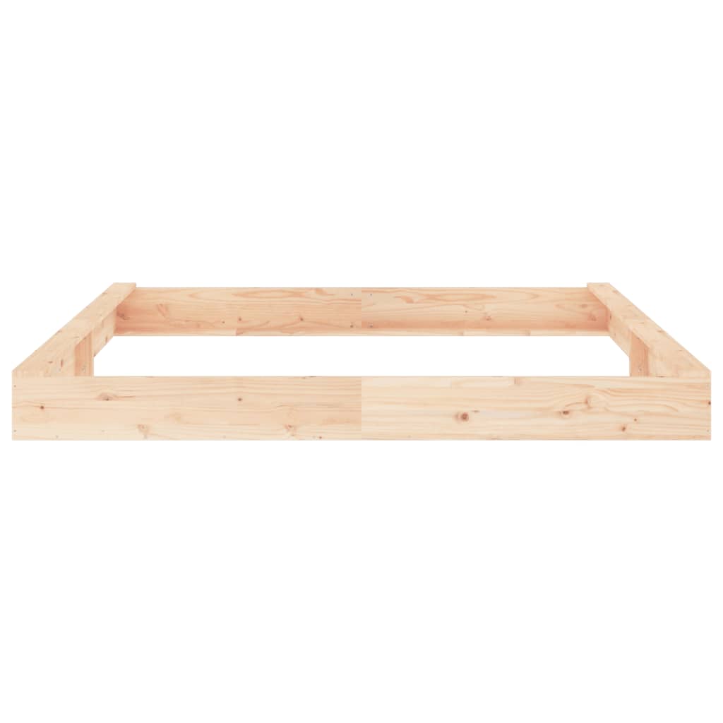 Sandkasten mit Sitzen Quadratisch Massivholz