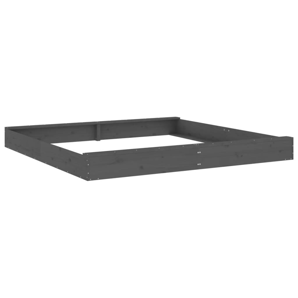 Sandkasten mit Sitzen Quadratisch Massivholz