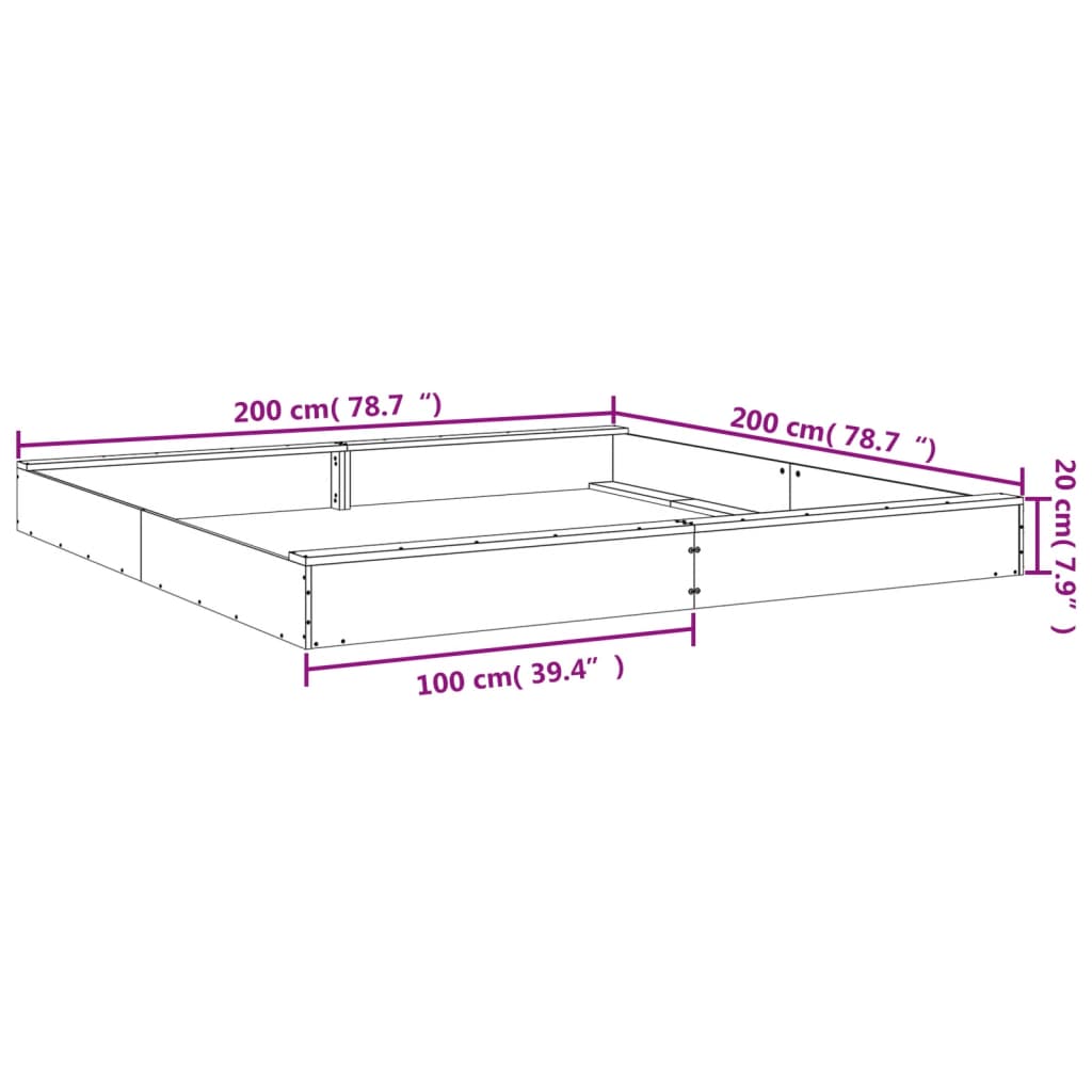 Sandkasten mit Sitzen Quadratisch Massivholz