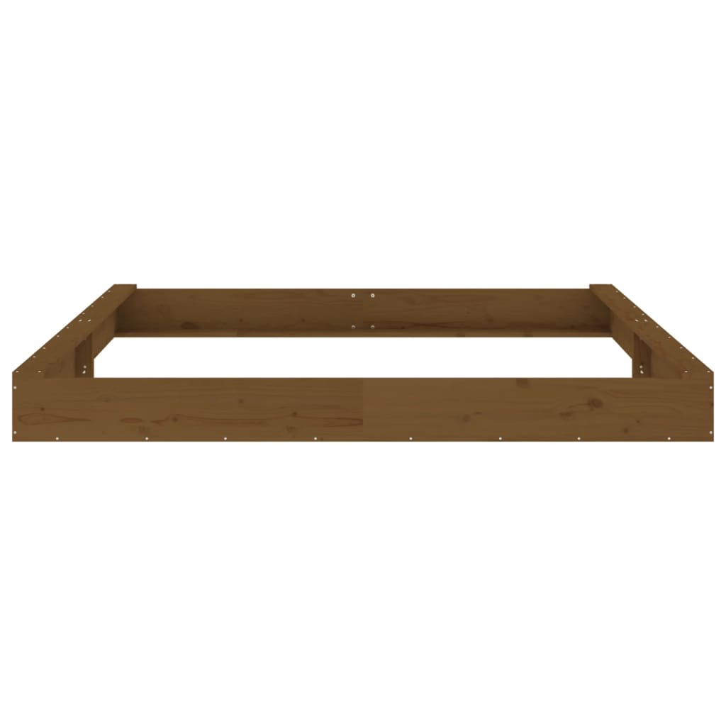 Sandkasten mit Sitzen Quadratisch Massivholz