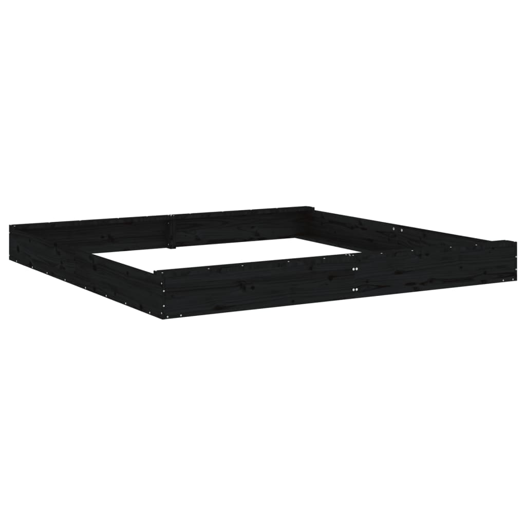 Sandkasten mit Sitzen Quadratisch Massivholz