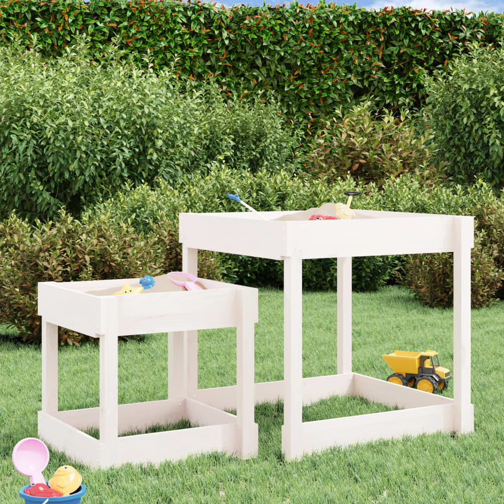 Sand-Spieltische 2 Stk. Massivholz - Yekta