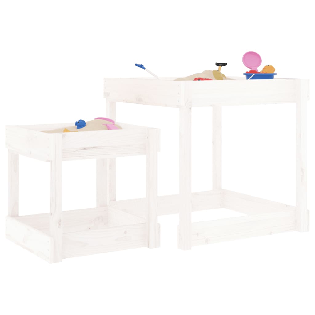 Sand-Spieltische 2 Stk. Massivholz - Yekta