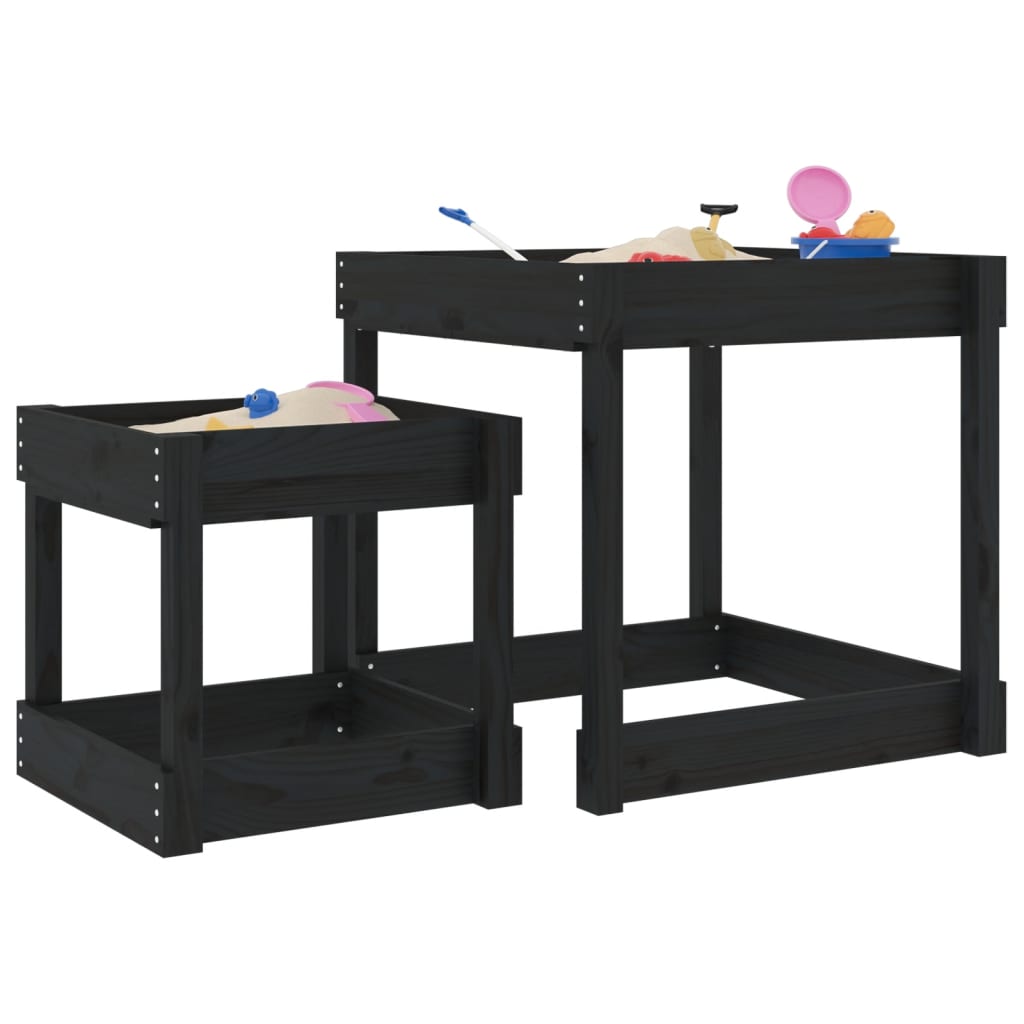 Sand-Spieltische 2 Stk. Massivholz - Yekta
