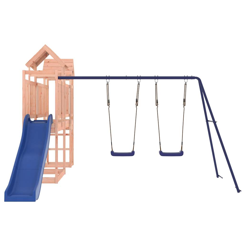 Spielturm aus imprägniertem Kiefernholz und massivem Douglasien- und Kiefernholz