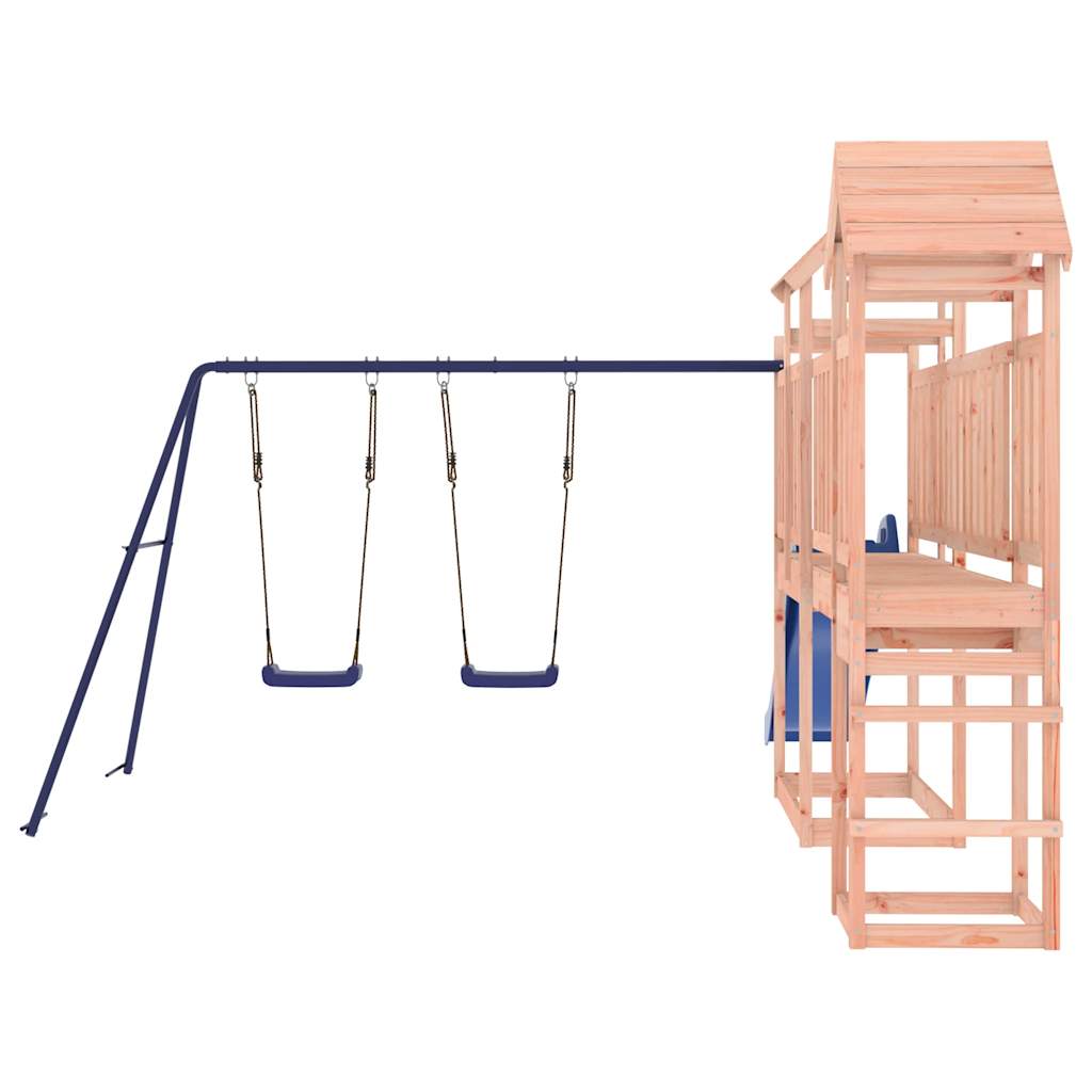 Spielturm aus imprägniertem Kiefernholz und massivem Douglasien- und Kiefernholz