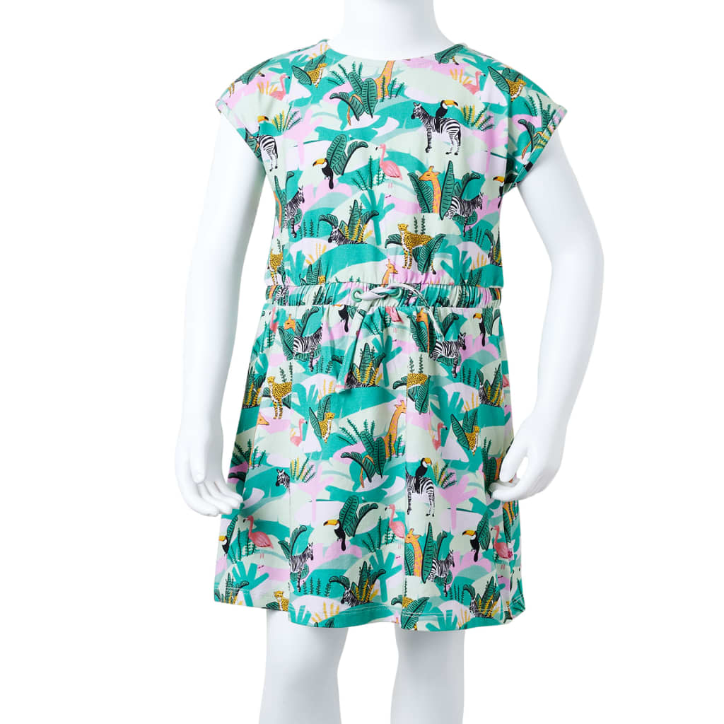 Kinderkleid Helles Minzgrün