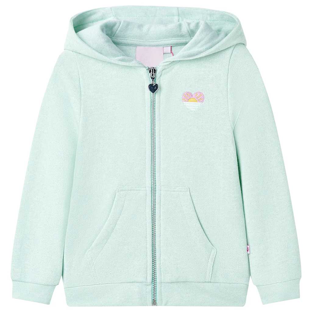 Kinder-Kapuzenpullover mit Reißverschluss