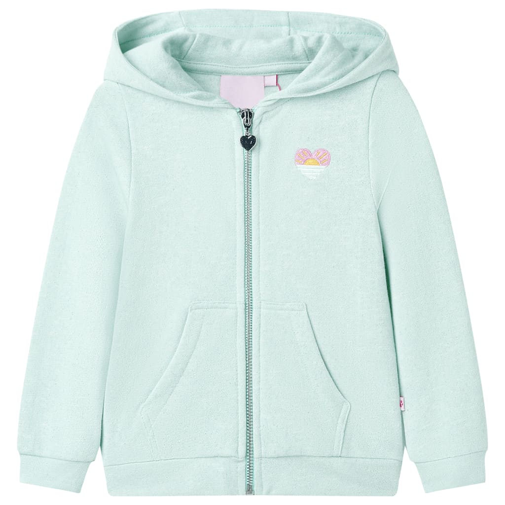 Kinder-Kapuzenpullover mit Reißverschluss