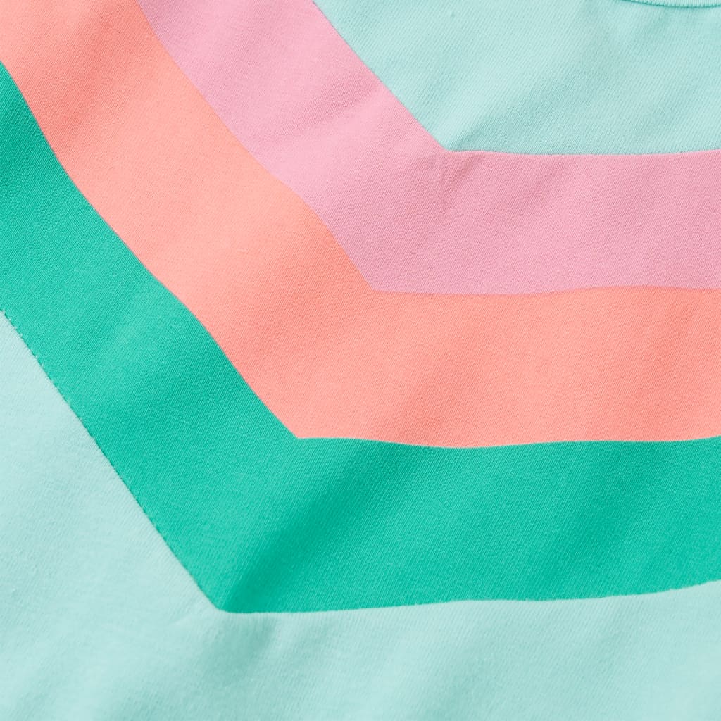 Kinderkleid mit Kordelzug Helles Minzgrün
