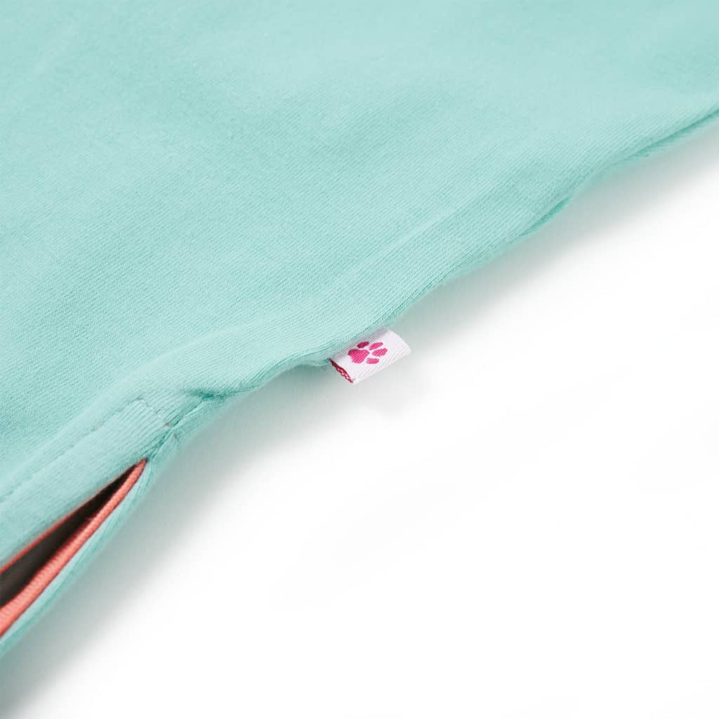 Kinderkleid mit Kordelzug Helles Minzgrün