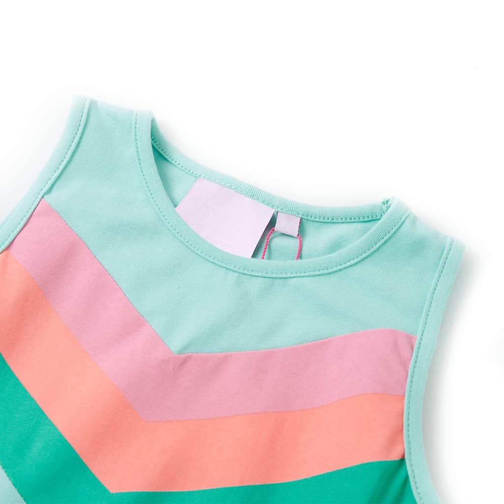Kinderkleid mit Kordelzug Helles Minzgrün
