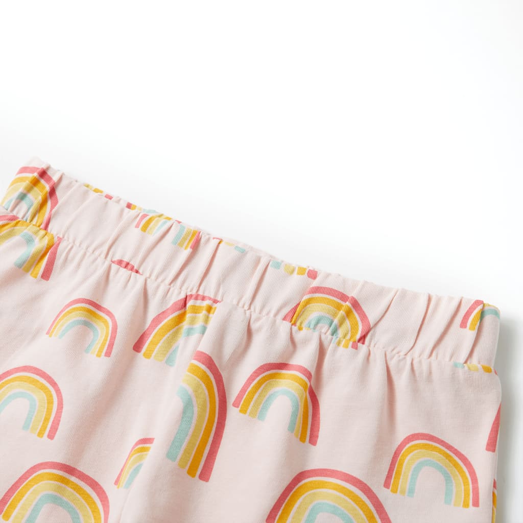 Kinderpyjama mit Kurzen Ärmeln Zartrosa
