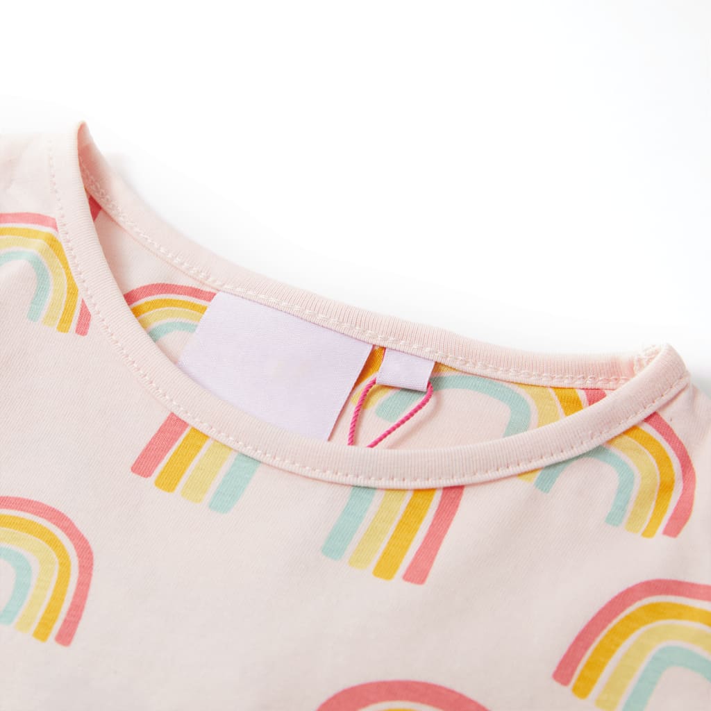 Kinderpyjama mit Kurzen Ärmeln Zartrosa