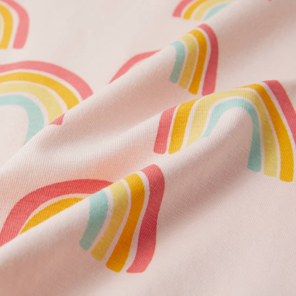 Kinderpyjama mit Kurzen Ärmeln Zartrosa