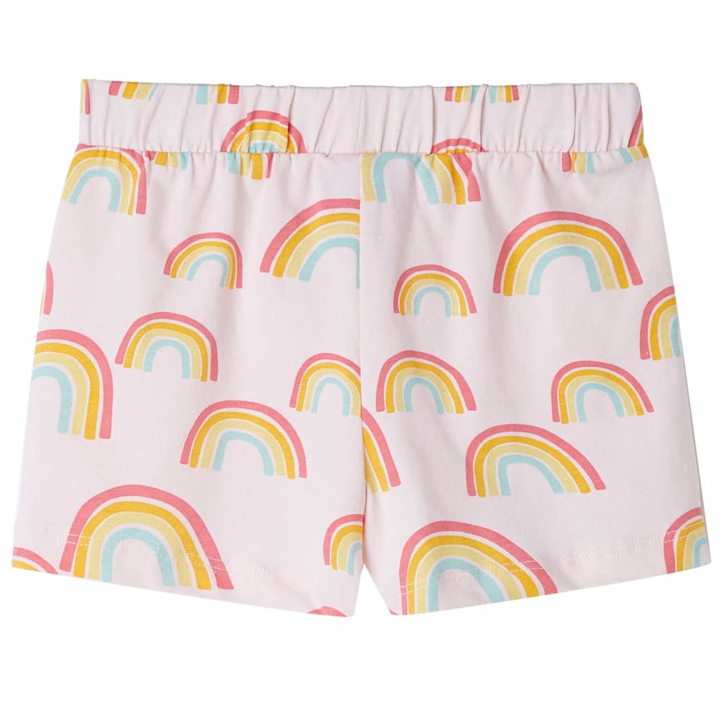 Kinderpyjama mit Kurzen Ärmeln Zartrosa