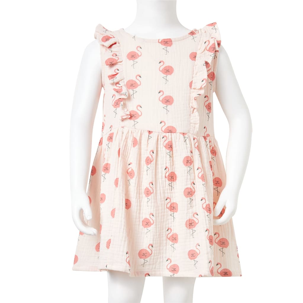 Kinderkleid mit Rüschen Zartrosa