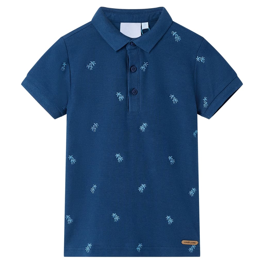 Kinder-Poloshirt Dunkelblau