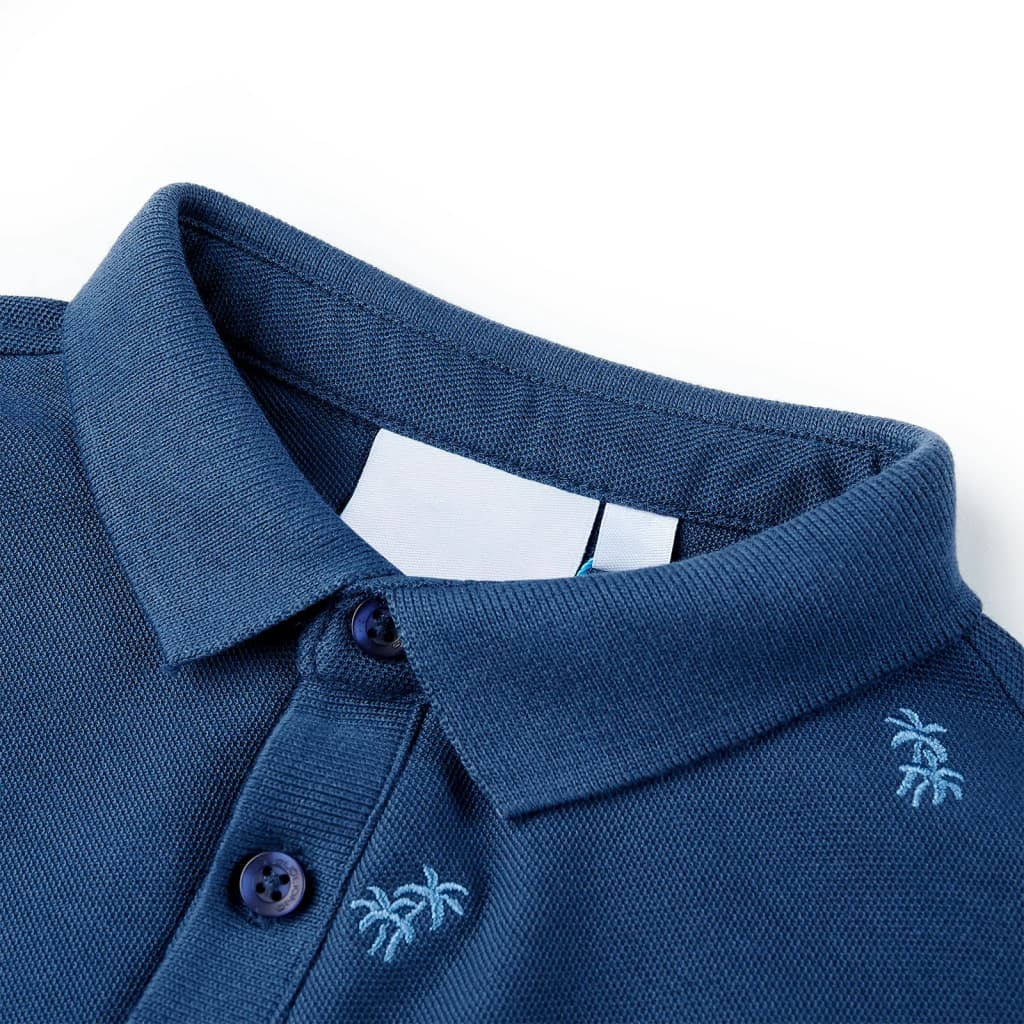 Kinder-Poloshirt Dunkelblau