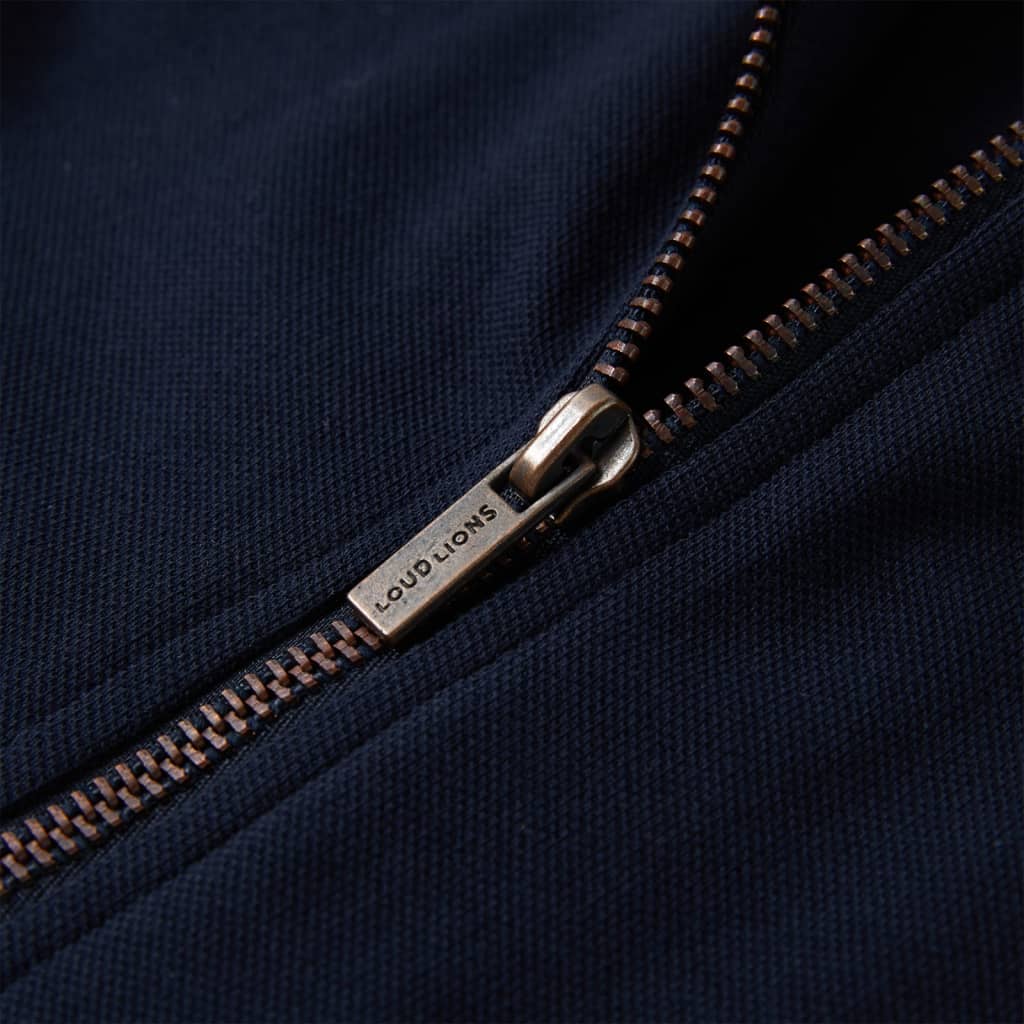 Kinder-Sweatshirt mit Reißverschluss Marineblau