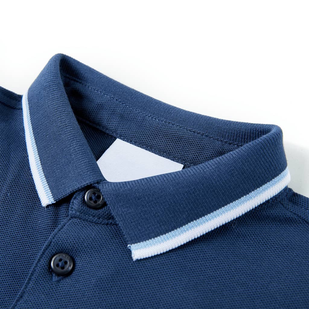 Kinder-Poloshirt Dunkelblau