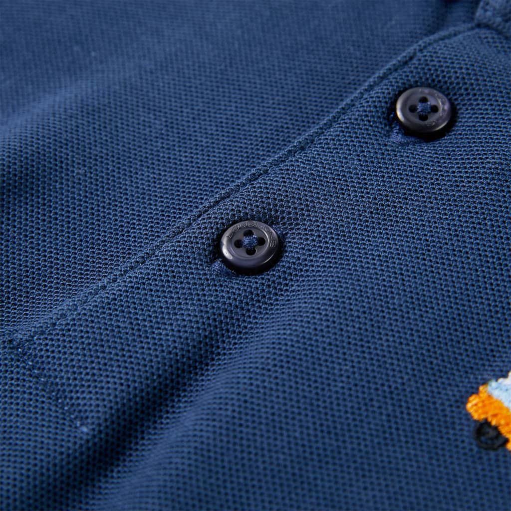 Kinder-Poloshirt Dunkelblau