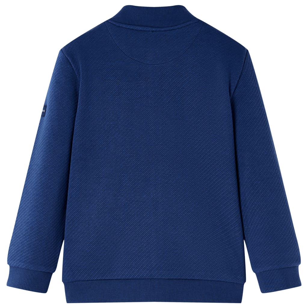 Kinder-Sweatshirt mit Reißverschluss Marineblau