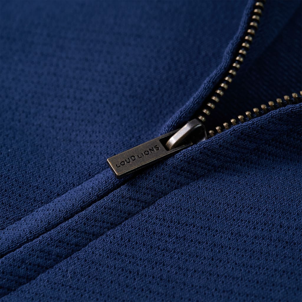 Kinder-Sweatshirt mit Reißverschluss Marineblau