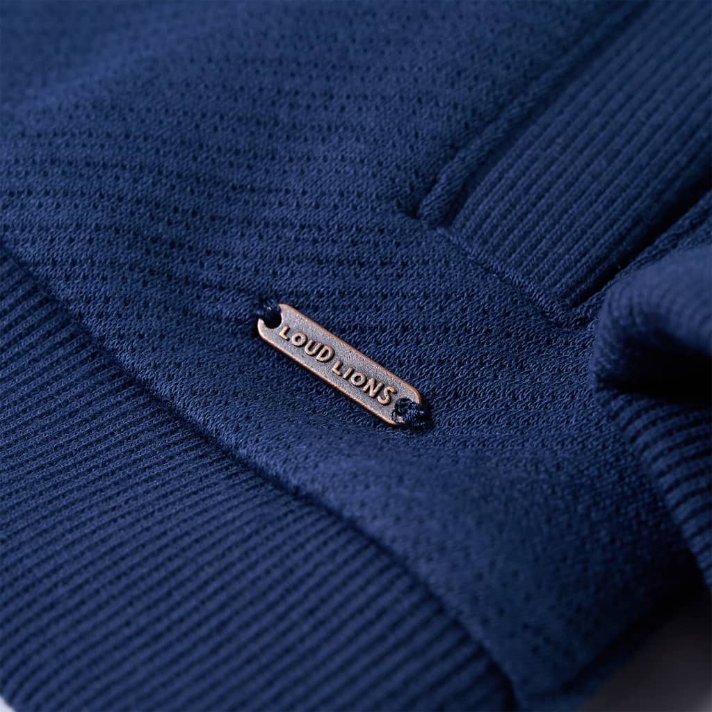 Kinder-Sweatshirt mit Reißverschluss Marineblau