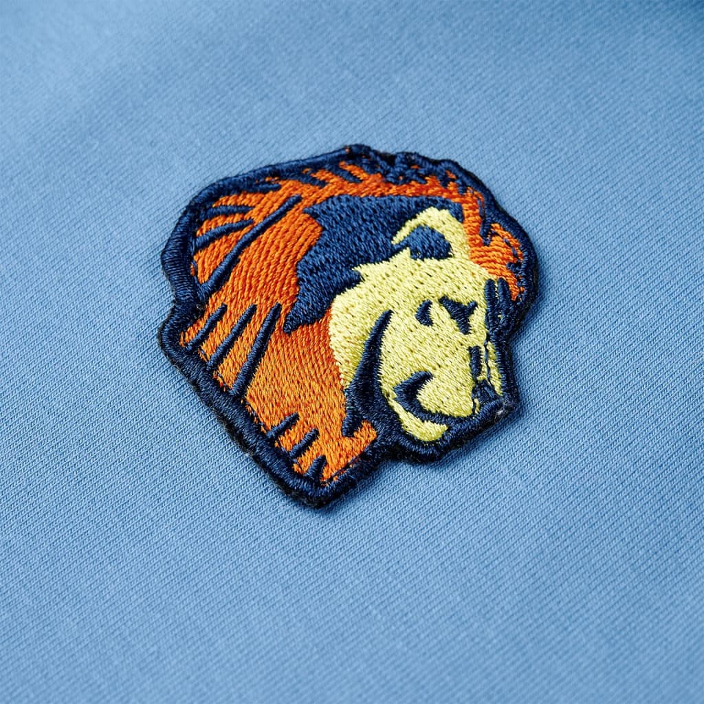 Kinder-Kapuzenpullover Blau und Zartgelb