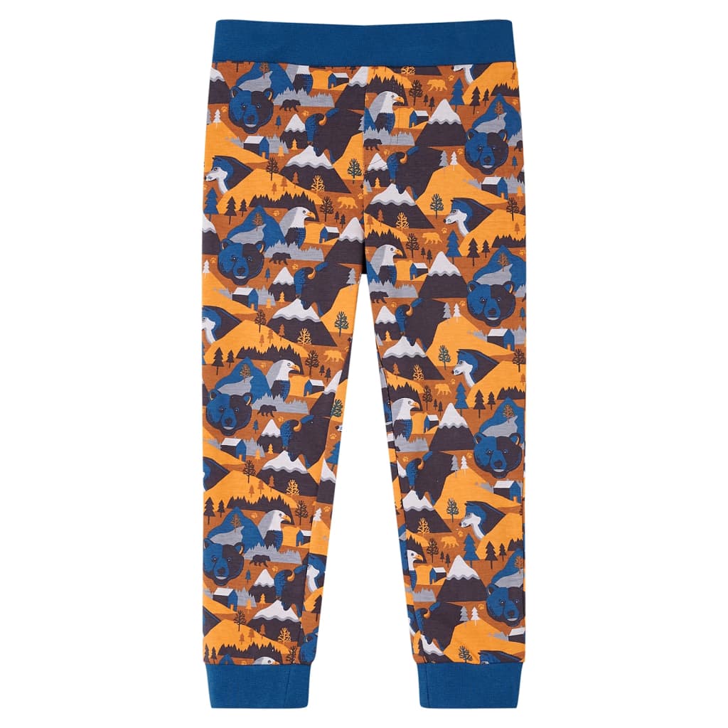Kinderpyjama mit Langen Ärmeln Cognac