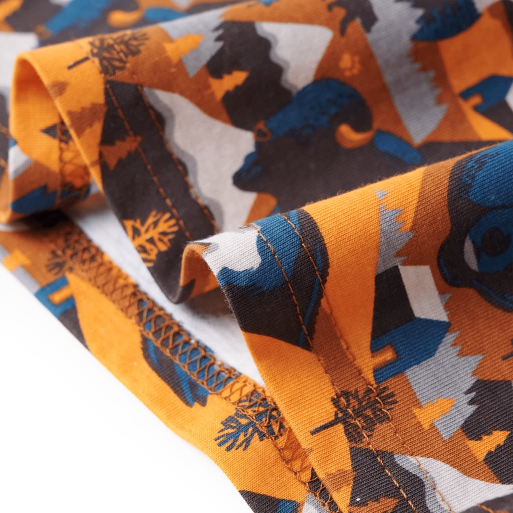 Kinderpyjama mit Langen Ärmeln Cognac