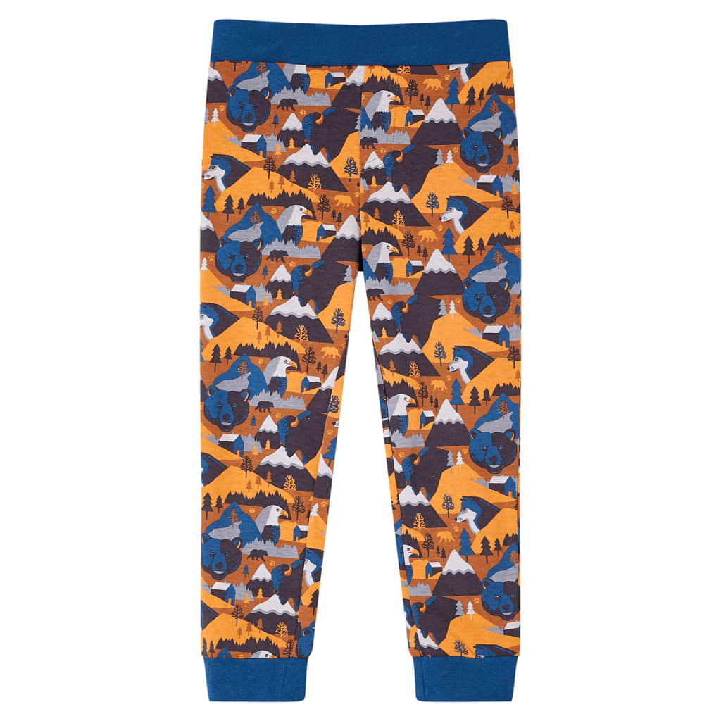 Kinderpyjama mit Langen Ärmeln Cognac