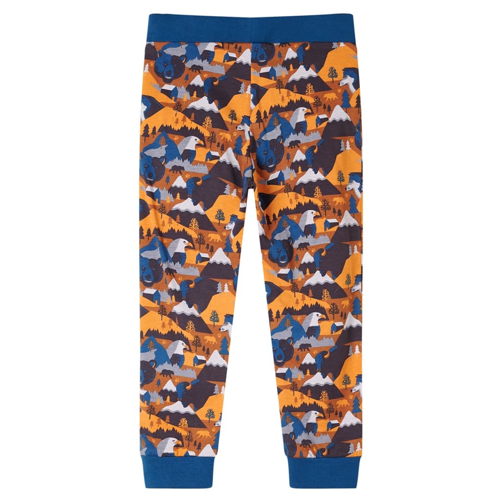 Kinderpyjama mit Langen Ärmeln Cognac