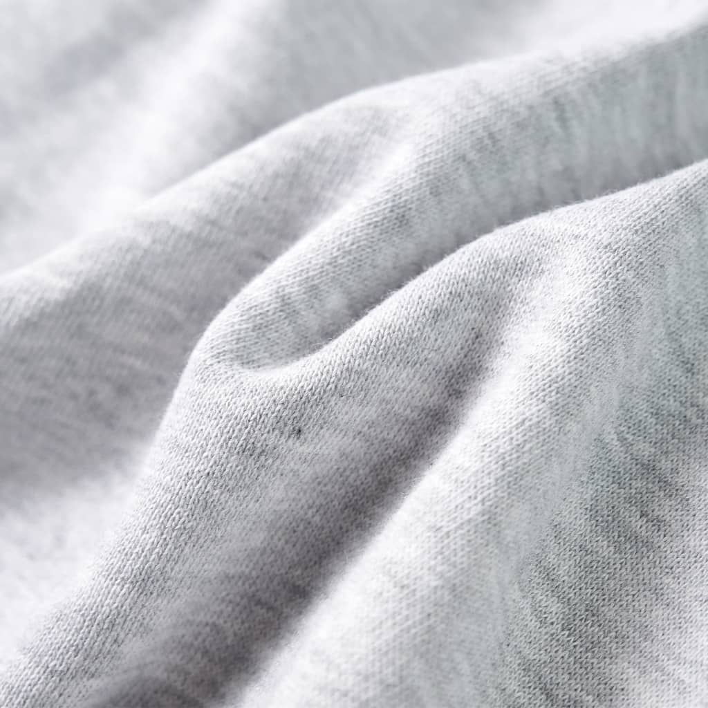 Kinder-Kapuzenpullover Grau Melange und Orange