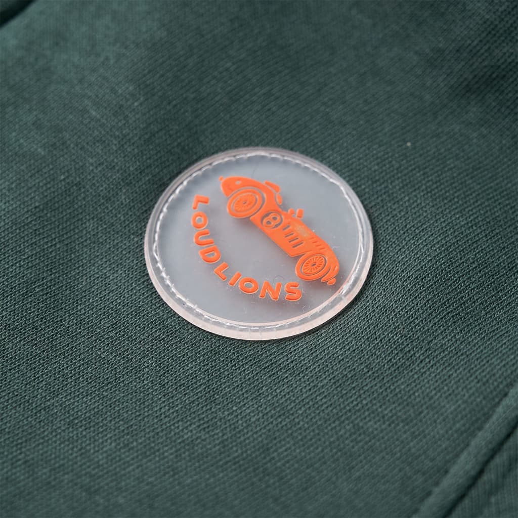 Kinder-Kapuzenpullover mit Reißverschluss Dunkelgrün