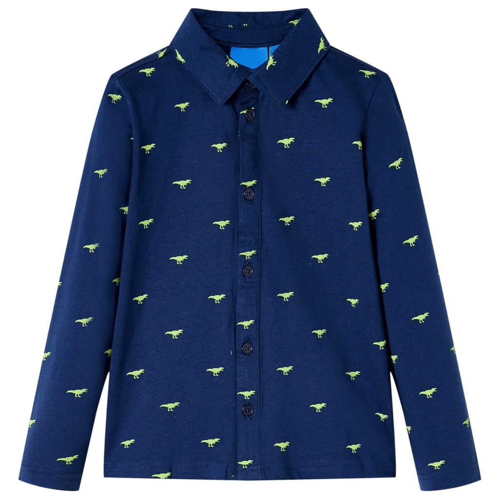 Kinderhemd Marineblau