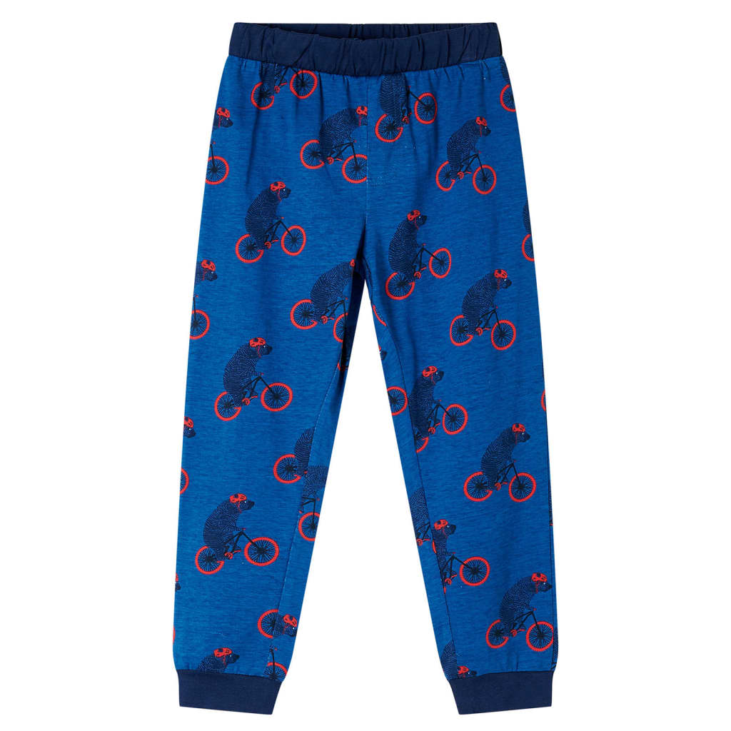 Kinderpyjama mit Langen Ärmeln Petrolblau