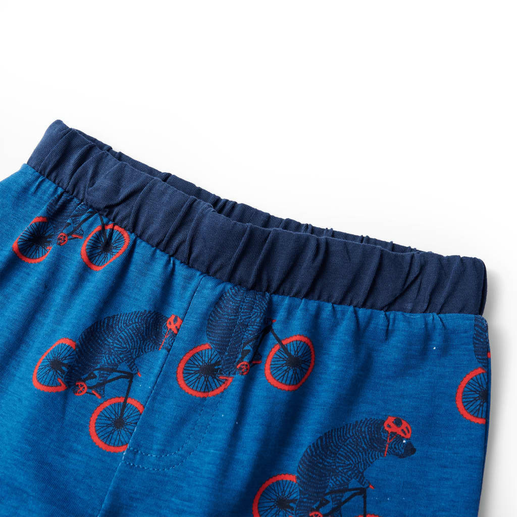 Kinderpyjama mit Langen Ärmeln Petrolblau