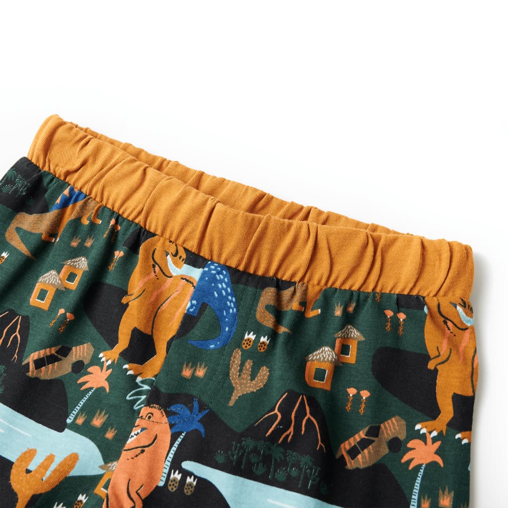 Kinderpyjama mit Langen Ärmeln Dunkelgrün