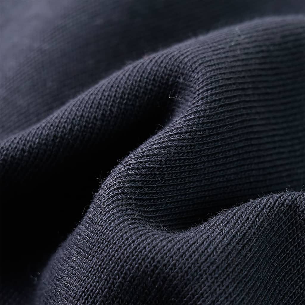 Kinder-Kapuzenpullover mit Halbem Reißverschluss Anthrazit Cognac