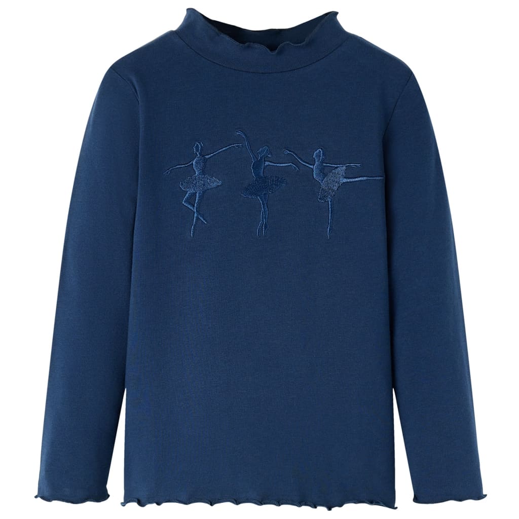 Kinder-Langarmshirt Marineblau